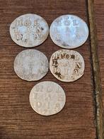 Set 5x zilveren 2-stuiver Holland, Ophalen of Verzenden, Vóór koninkrijk, Overige waardes