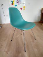 Groen/blauwe Vitra Eames Plastic DSX stoel, Huis en Inrichting, Blauw, Kunststof, Zo goed als nieuw, Eén
