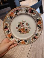 Vintage William Adams & Sons bord - met bloem decoratie, Ophalen of Verzenden