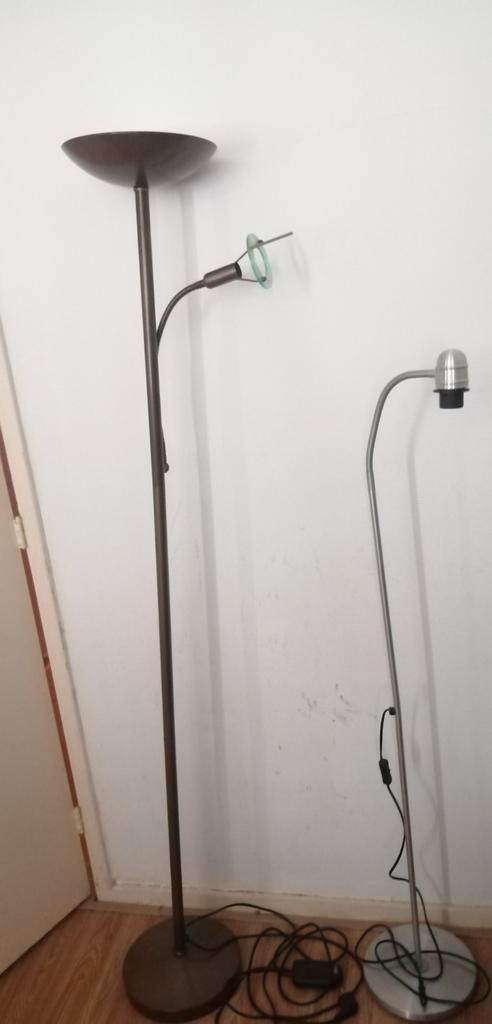 2x werkende vloerlampen, Huis en Inrichting, Lampen | Vloerlampen, Gebruikt, 150 tot 200 cm, Ophalen