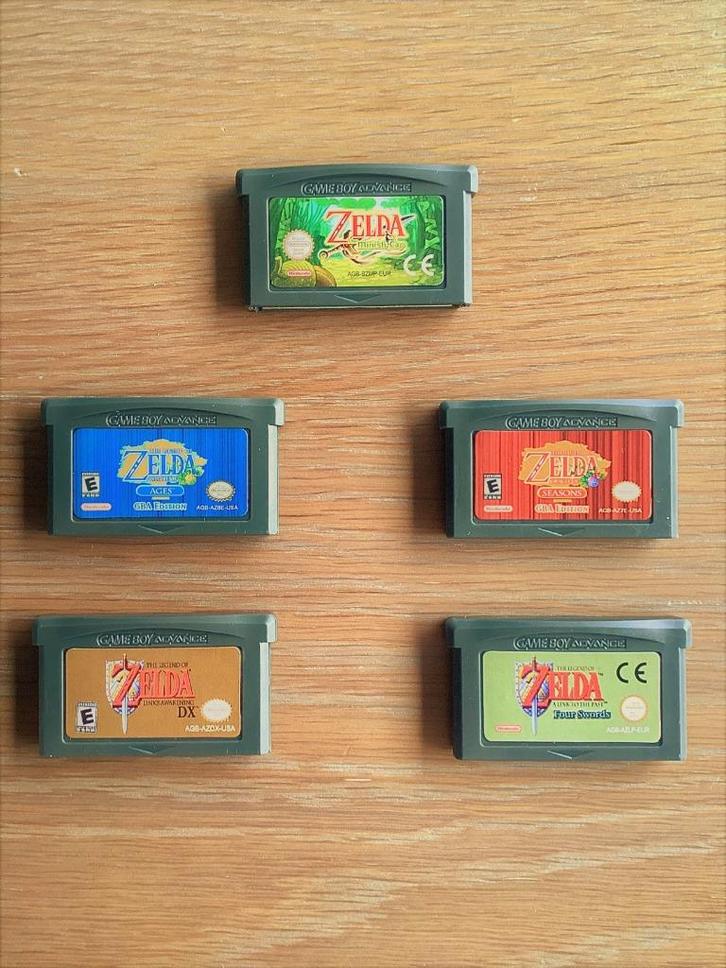 Zelda Oracle of Ages / Seasons, Minish Cap, Awakening, Past, Spelcomputers en Games, Games | Nintendo Game Boy, Zo goed als nieuw