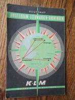 KLM routemap folder 1948, Verzamelen, Luchtvaart en Vliegtuigspotten, Ophalen of Verzenden, Zo goed als nieuw, Kaart, Foto of Prent