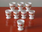 Set van 8 retro vintage Arcopal Scania eierdopjes, Huis en Inrichting, Keuken | Servies, Overige typen, Ophalen of Verzenden, Overige stijlen