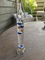 Glazen thermometer, Huis en Inrichting, Woonaccessoires | Thermometers, Ophalen, Zo goed als nieuw, Binnenthermometer