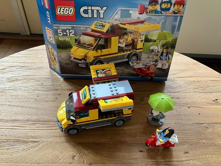 Lego City pizza bestelwagen 60150, Kinderen en Baby's, Speelgoed | Duplo en Lego, Zo goed als nieuw, Lego, Complete set, Verzenden