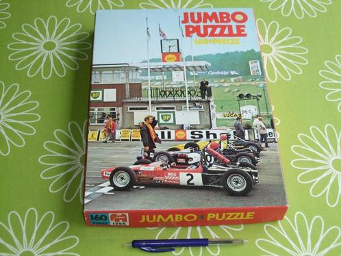 Vintage racewagen /  grand prix puzzel Jumbo 1355 - 160 st, Kinderen en Baby's, Speelgoed | Kinderpuzzels, Gebruikt, 6 jaar of ouder