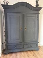 Mat antraciet linnenkast – 150 x 210 cm – stijlvol en slank, Ophalen, Gebruikt, 100 tot 150 cm, 200 cm of meer