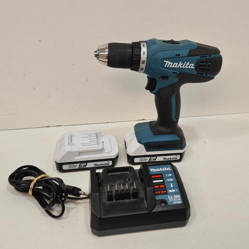 Makita DF457D incl. 2 Accu's en Oplader, Doe-het-zelf en Verbouw, Gereedschap | Boormachines, Zo goed als nieuw
