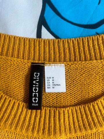 Gele H&M Divided Trui - Maat S beschikbaar voor biedingen