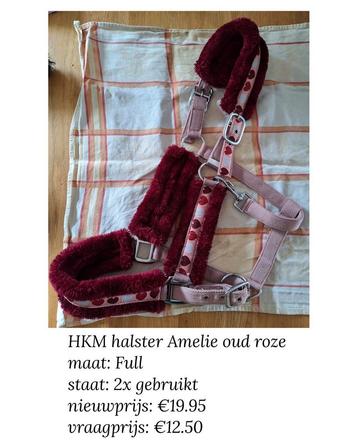 HKM halster Amelie oud roze maat Full beschikbaar voor biedingen