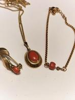 Prachtige oude koraal ketting en armband ., Sieraden, Tassen en Uiterlijk, Antieke sieraden, Verzenden, Ketting