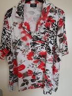 Top XXL wit zwart met bloemen, Shirt of Top, Ophalen of Verzenden, Zo goed als nieuw, Overige kleuren