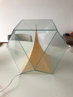 Zeldzame Kuboctaëder Marcel Simons lamp kunst object, Huis en Inrichting, Lampen | Tafellampen, Ophalen, Glas, Nvt, Minder dan 50 cm