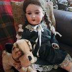 STEIFF BULLY FRANSE BULLDOG 50/60 ER JAREN met BUTTON, Verzenden