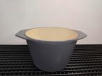 Le Creuset antracietgrijs geëmailleerd gietijzeren cocotte, Ophalen of Verzenden, Zo goed als nieuw, Gietijzer, Koekenpan of Braadpan