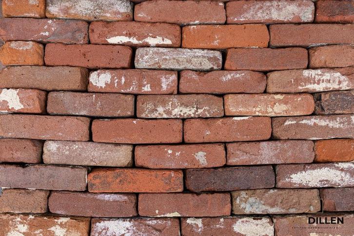 Oude vormbak rode bruine stenen 22 x 5.5 750M2 1 partij!, Doe-het-zelf en Verbouw, Metselstenen, Gebruikt, Bakstenen, Verzenden