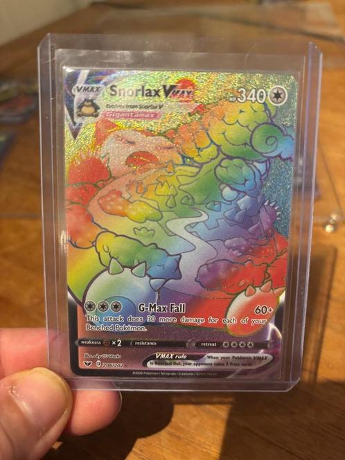 Pokemon Sword & Shield Snorlax VMAX (SSH 206), Hobby en Vrije tijd, Verzamelkaartspellen | Pokémon, Nieuw, Losse kaart, Ophalen