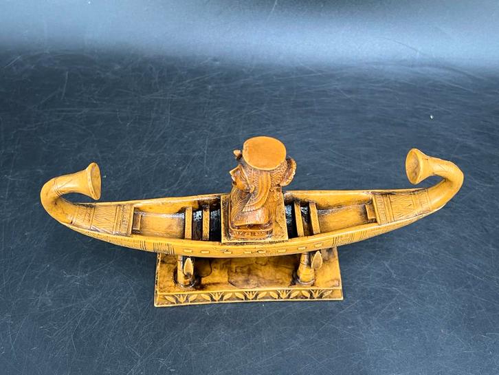 Egyptische boot met buste, Antiek en Kunst, Kunst | Niet-Westerse kunst, Ophalen