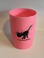 Roze plastic beker met afbeelding van Siepie. Hoogte 10 cm., Ophalen of Verzenden, Zo goed als nieuw