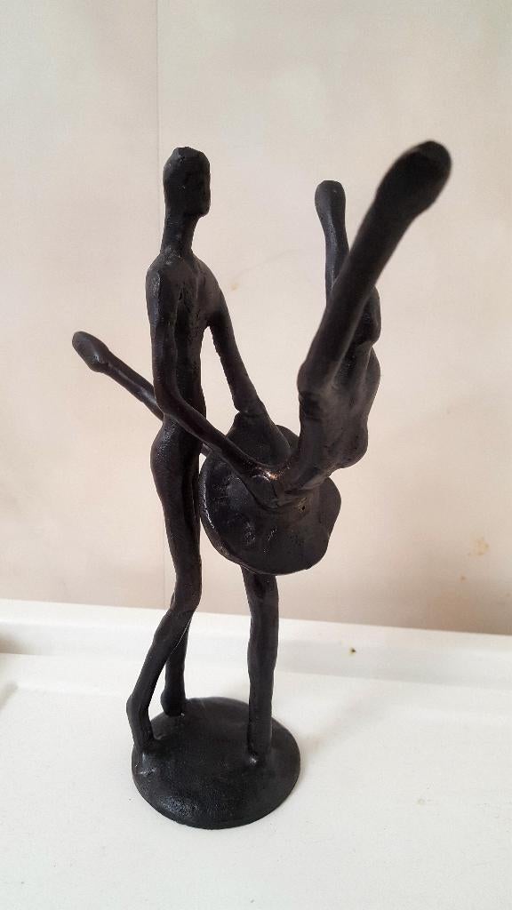 Brons ballet stelletje , danspaar 20,5 hoog, Ophalen of Verzenden, Zo goed als nieuw, Mens