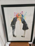 Lora Zombie Big Bang Kiss in lijst, Antiek en Kunst, Ophalen