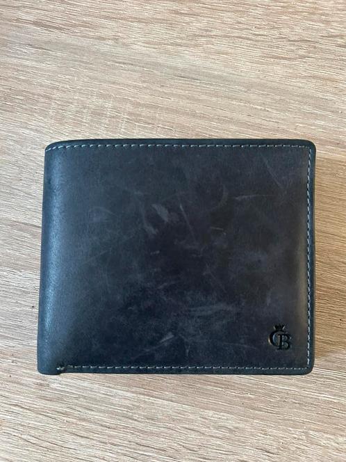 Castelijn en beerens heren portomonee, Sieraden, Tassen en Uiterlijk, Portemonnees, Zo goed als nieuw, Zwart, Leer, Ophalen of Verzenden