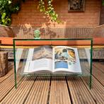 Glazen salontafel, Huis en Inrichting, Tafels | Salontafels, 50 tot 100 cm, Minder dan 50 cm, Glas, Rechthoekig