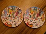2 diner borden kerst, Huis en Inrichting, Keuken | Servies, Ophalen of Verzenden, Zo goed als nieuw, Bord(en), Overige stijlen