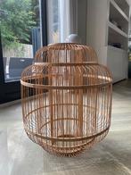 Handgemaakte bamboe hanglamp, Huis en Inrichting, Lampen | Hanglampen, Ophalen, Zo goed als nieuw, Hout, 50 tot 75 cm