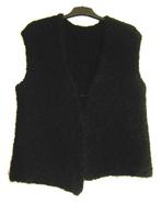 Heerlijk warm zwart gebreid alpaca bouclé hes 42-44 SNAZZEYS, Verzenden, Zo goed als nieuw, Maat 42/44 (L), Zwart
