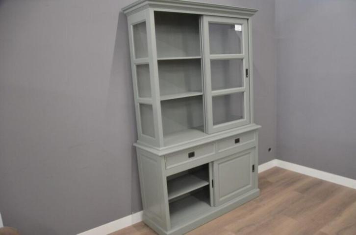 Buffetkast – winkelkast – vitrinekast 140 cm breed Ral 7033, Huis en Inrichting, Kasten | Overige, Nieuw, Ophalen of Verzenden