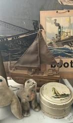 Houten bootje - wagenschuur, Antiek en Kunst, Antiek | Speelgoed, Ophalen of Verzenden