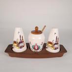 Vintage kruidenstel - strooiers potje dienblad - 50's 60's, Ophalen of Verzenden, Huis en Inrichting