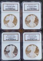United States Dollar 2002-W t/m 2005-W  NGC PF70 Ultra Cameo, Postzegels en Munten, Munten | Amerika, Verzenden, Noord-Amerika