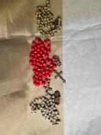 3 Vintage Rozenkransen - Kunststof Kralen, Ophalen of Verzenden