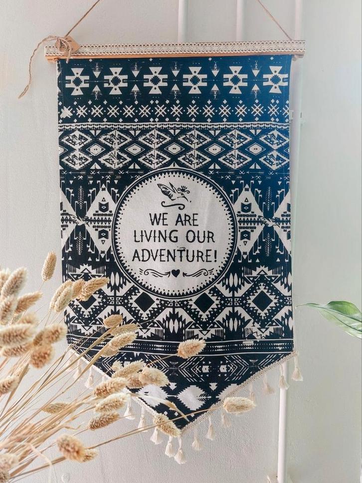 Boho Wanddoek Vaandel, Huis en Inrichting, Woonaccessoires | Wanddecoraties, Zo goed als nieuw, Ophalen of Verzenden