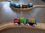 Houten treinbaan, Kinderen en Baby's, Speelgoed | Houten speelgoed, Ophalen, Zo goed als nieuw, Overige typen