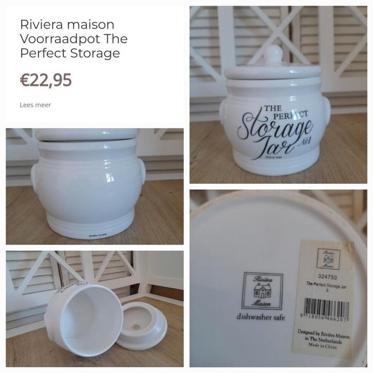 Storage voorraadpot riviera maison, Huis en Inrichting, Keuken | Keukenbenodigdheden, Verzenden