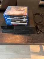 Playstation 4 + 6 spellen, Spelcomputers en Games, Spelcomputers | Sony PlayStation 4, Ophalen, Zonder controller, Original, Gebruikt