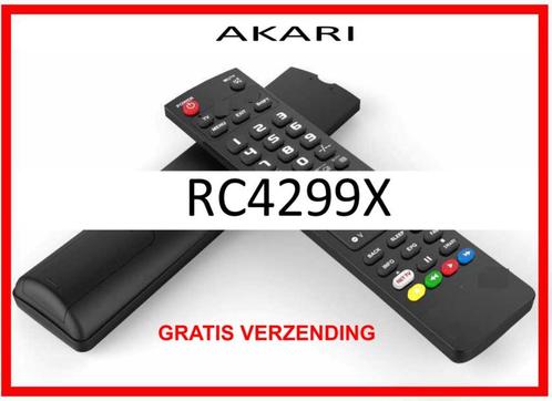 Vervangende afstandsbediening voor de RC4299X van AKARI., Audio, Tv en Foto, Afstandsbedieningen, Nieuw, Ophalen of Verzenden