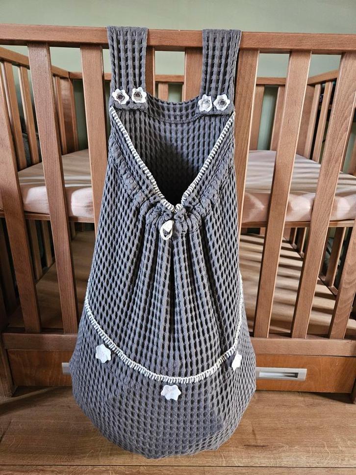 Box Opbergzak Grijs Wafelstof, Kinderen en Baby's, Kinderkamer | Inrichting en Decoratie, Nieuw, Overige typen, Ophalen of Verzenden