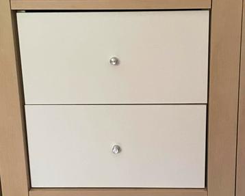 Ikea. Kallax/expedit lnzet met 2 room-witte lades.