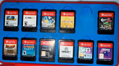 11 Switch Spellen (met gratis Pokemon of Mario gamecase), Spelcomputers en Games, Games | Nintendo Switch, Zo goed als nieuw, Overige genres