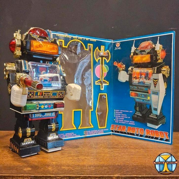 Werkende Retro Star Roto Robot door Son AI Toys (1985), Verzamelen, Speelgoed, Zo goed als nieuw, Ophalen of Verzenden
