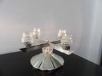 Sixties design Kandelaar WMF/Quist, verzilverd/kristal glas, Ophalen of Verzenden, Glas