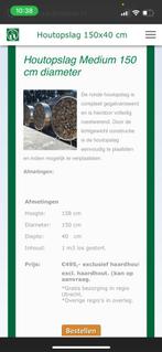 Houtopslag rond 150 cm, Tuin en Terras, Haardhout, Minder dan 3 m³, Ophalen, Overige houtsoorten