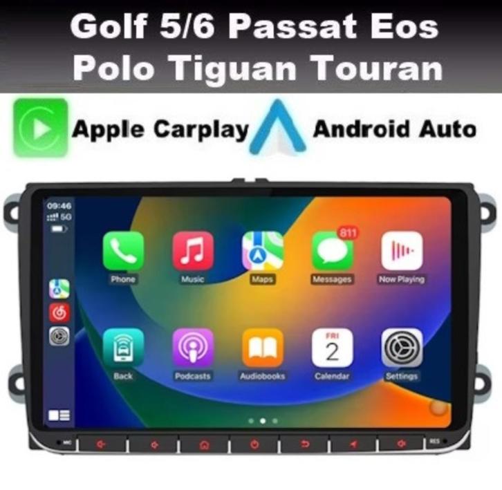 Vw navigatie golf polo tiguan touran eos caddy android 13, Auto diversen, Autoradio's, Nieuw, Ophalen of Verzenden
