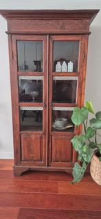 Teak vitrinekast, Huis en Inrichting, Kasten | Vitrinekasten, Ophalen, 25 tot 50 cm, 50 tot 100 cm, Minder dan 100 cm