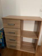 Kastje eikenkleur ZGAN, Ophalen, 50 tot 100 cm, Zo goed als nieuw, 3 of 4 laden