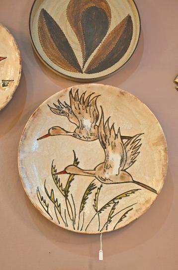 Wandbord xl Ruscha Art twee vliegende vogels beschikbaar voor biedingen